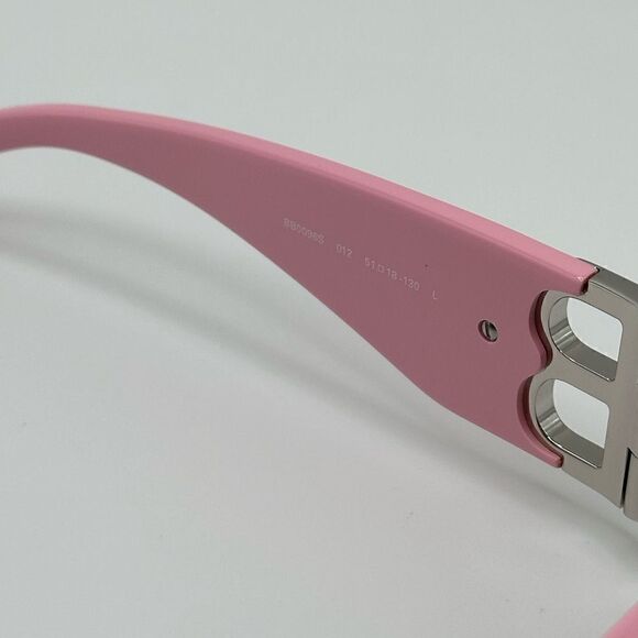 BALENCIAGA Sunglasses BB0096S 012 Pink/Silver/Grey NEW main image 8